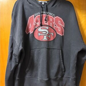 Junk Food Clothing Black and Red 49ers Hoodie